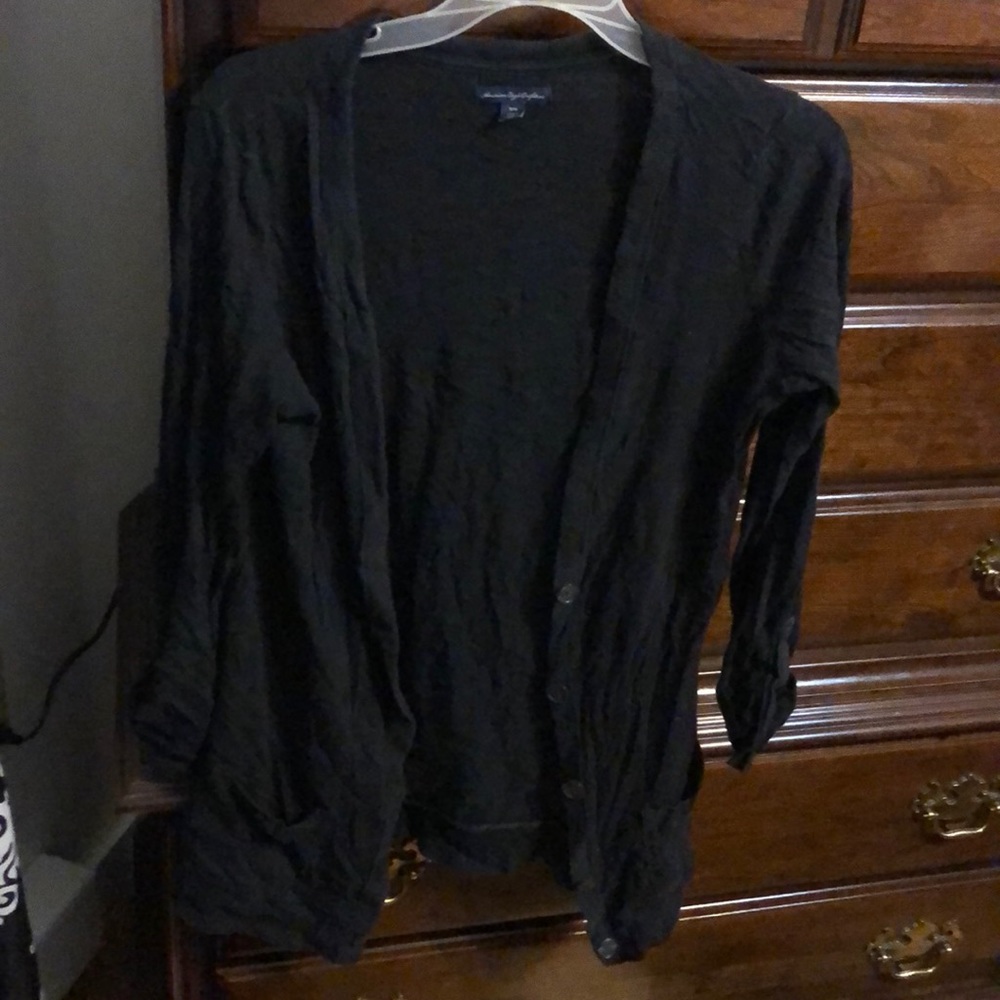 American Eagle Long Button Up Cardigan
